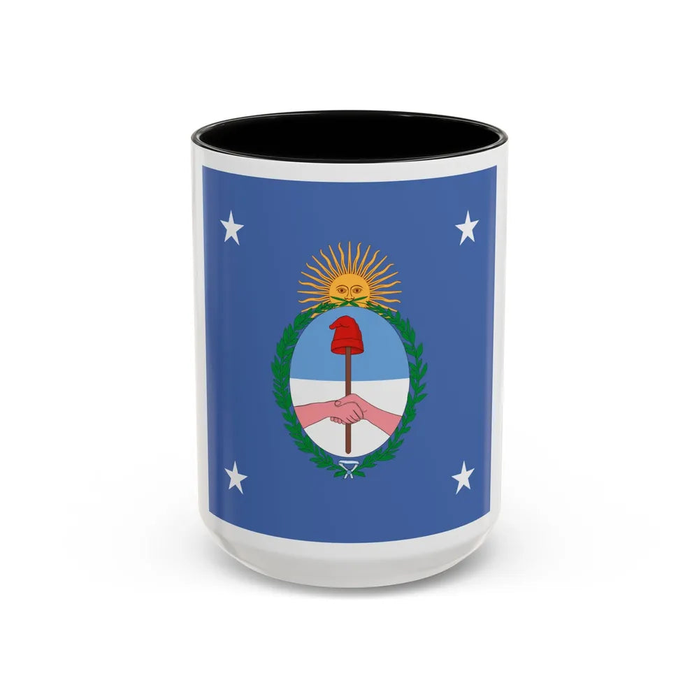 Standard of the President of Argentina Land - Accent Coffee Mug 15oz Black - Go Mug Yourself