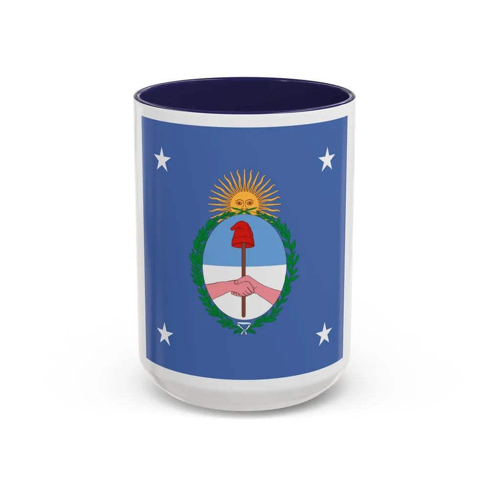 Standard of the President of Argentina Land - Accent Coffee Mug 15oz Navy - Go Mug Yourself