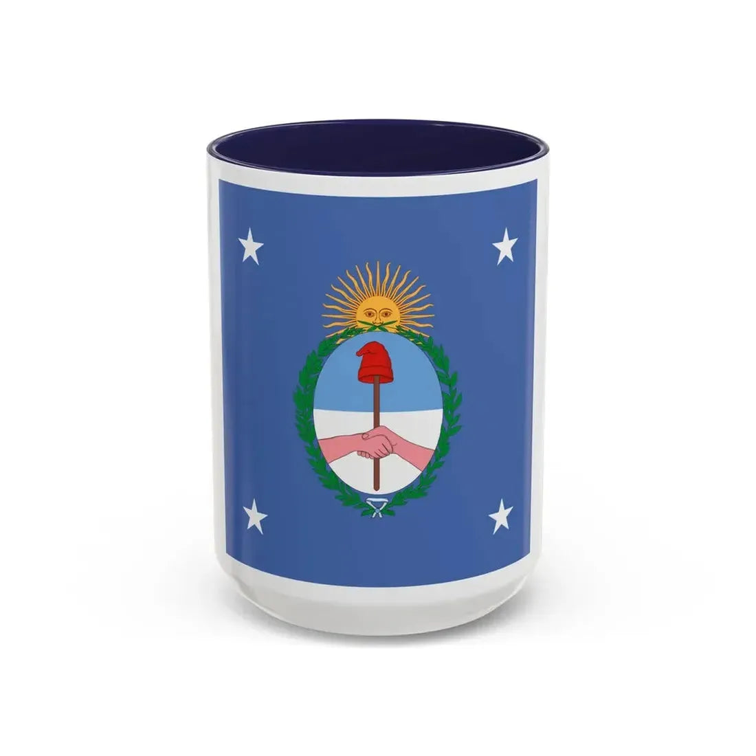 Standard of the President of Argentina Land - Accent Coffee Mug 15oz Navy - Go Mug Yourself