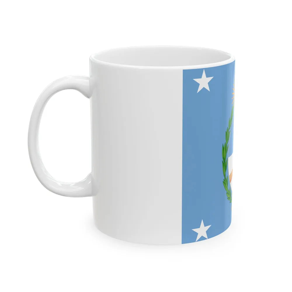 Standard of the President of Argentina Land (Argentina) White Coffee Mug - Go Mug Yourself