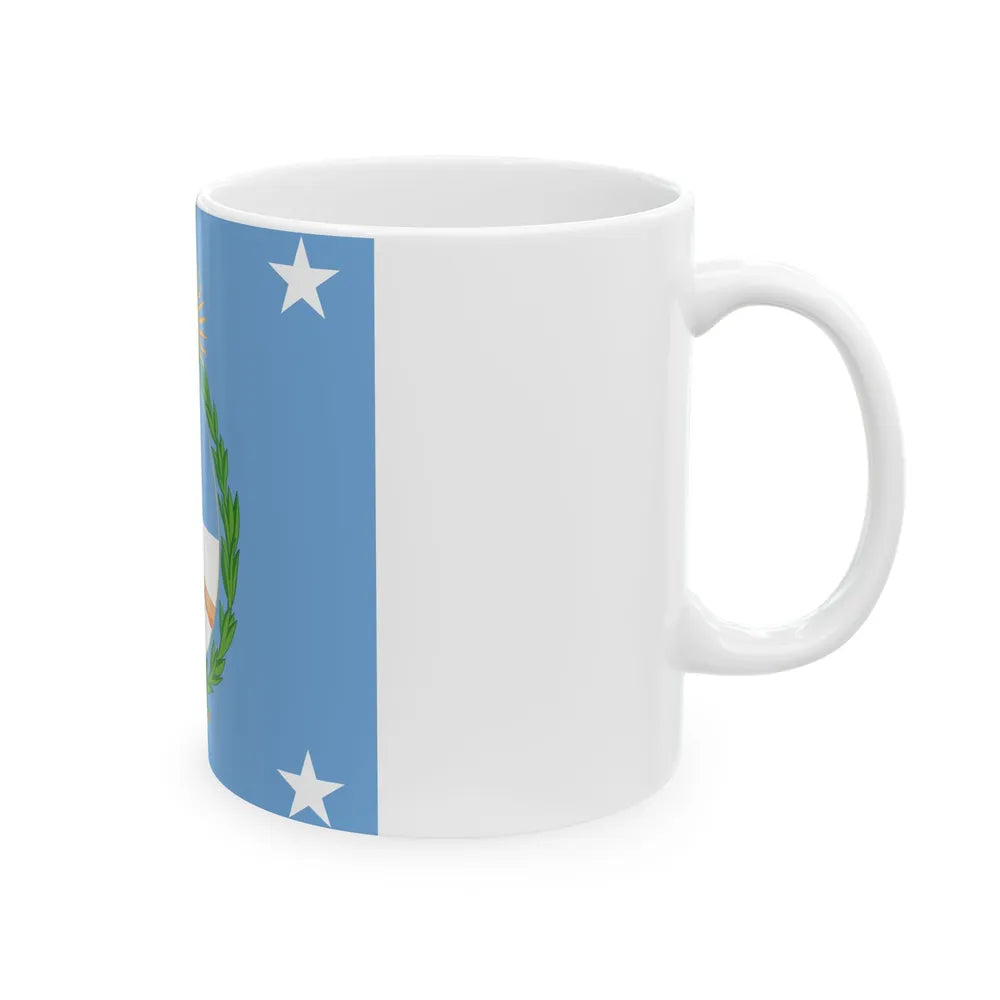 Standard of the President of Argentina Land (Argentina) White Coffee Mug - Go Mug Yourself