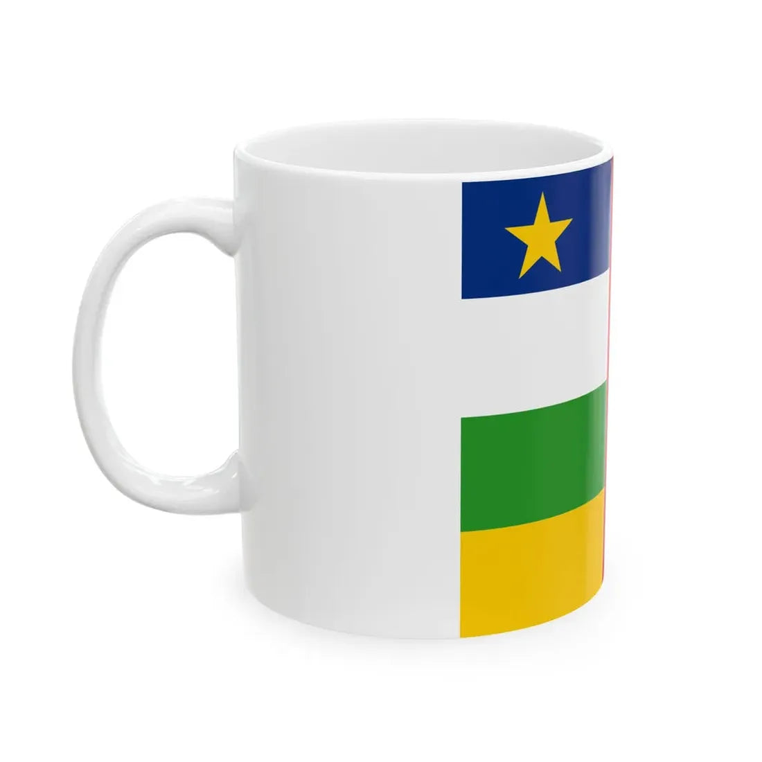 Standard of the President of Central Africa (Central African Republic) White Coffee Mug - Go Mug Yourself