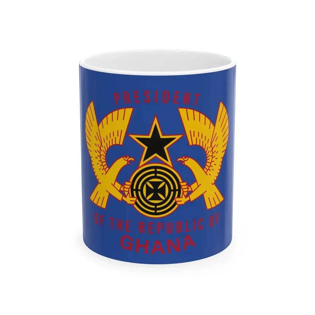 Standard of the President of Ghana original (Ghana) White Coffee Mug 11oz - Go Mug Yourself