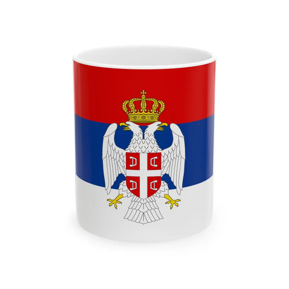 Standard of the President of the Peoples Assembly of Srpska 1995-2007 (Bosnia and Herzegovina) White Coffee Mug 11oz - Go Mug Yourself