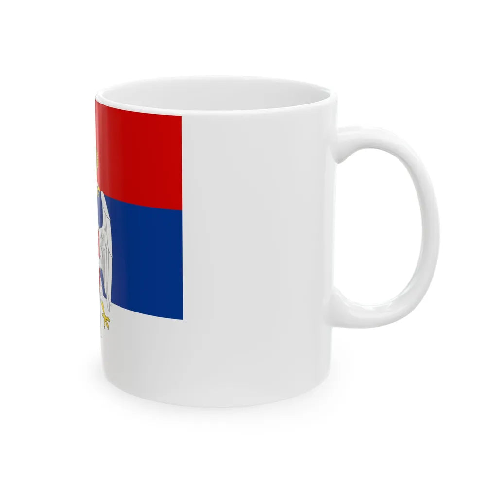 Standard of the President of the Peoples Assembly of Srpska 1995-2007 (Bosnia and Herzegovina) White Coffee Mug - Go Mug Yourself