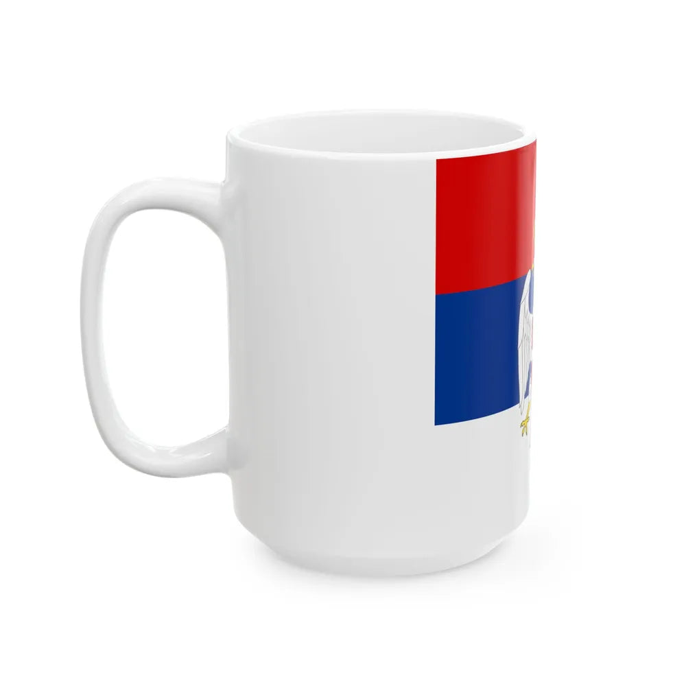 Standard of the President of the Peoples Assembly of Srpska 1995-2007 (Bosnia and Herzegovina) White Coffee Mug - Go Mug Yourself