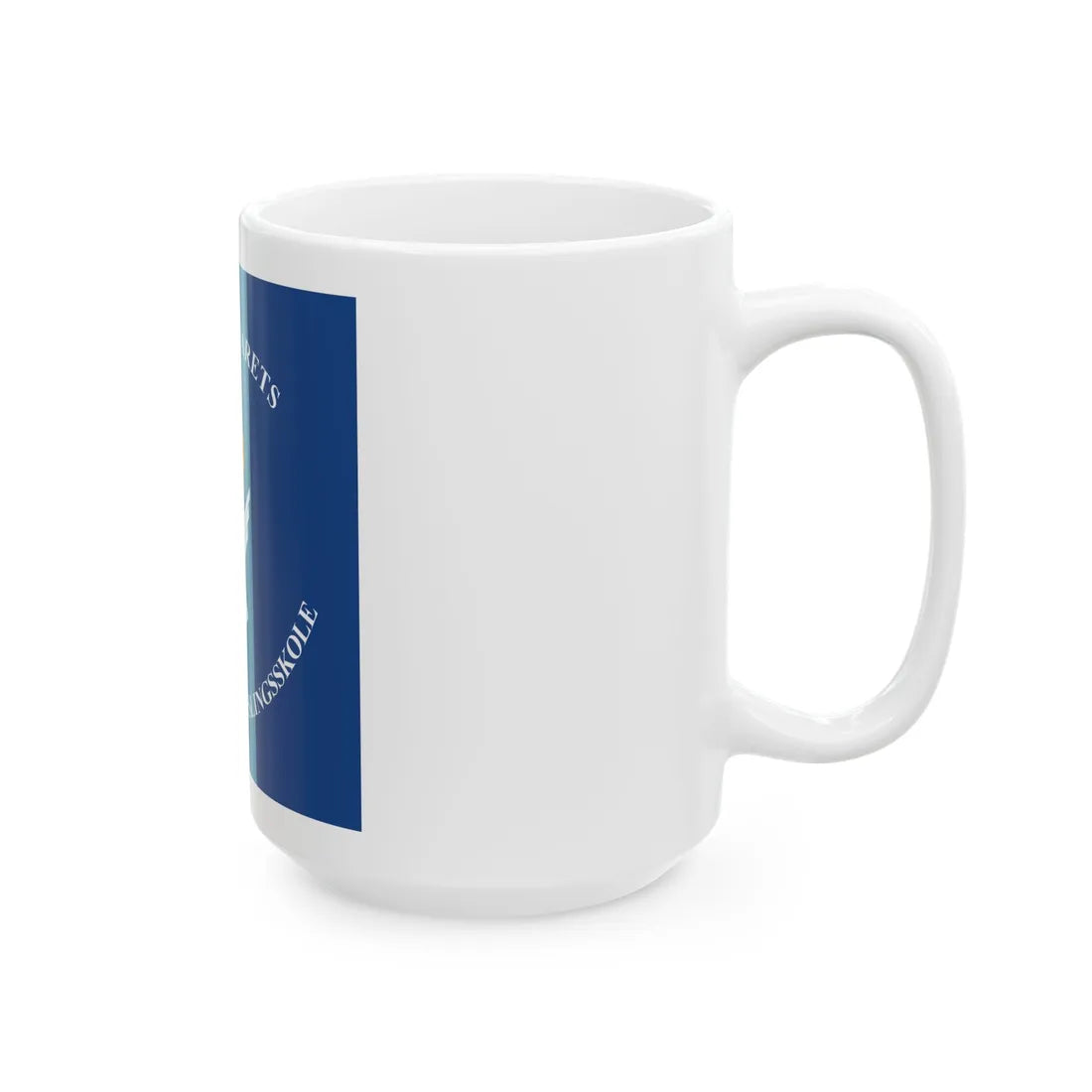 Standard of the Royal Norwegian Air Force Control and Notification School (Norway) White Coffee Mug - Go Mug Yourself