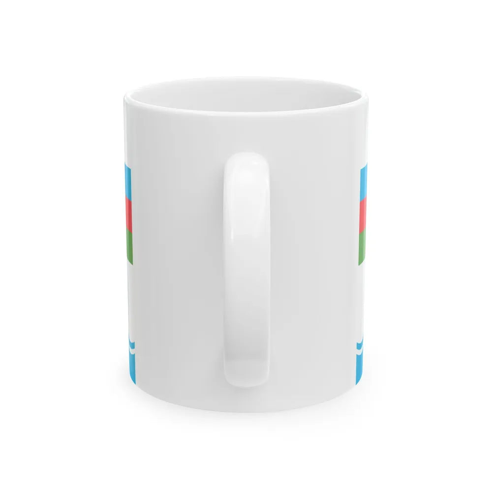 Standard of the Supreme Commander of the Armed Forces of Azerbaijan (Azerbaijan) White Coffee Mug - Go Mug Yourself