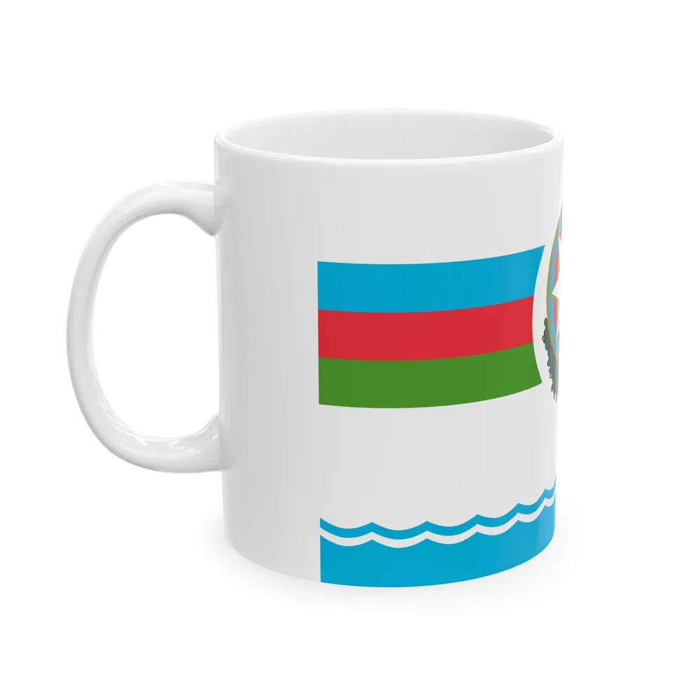 Standard of the Supreme Commander of the Armed Forces of Azerbaijan (Azerbaijan) White Coffee Mug - Go Mug Yourself