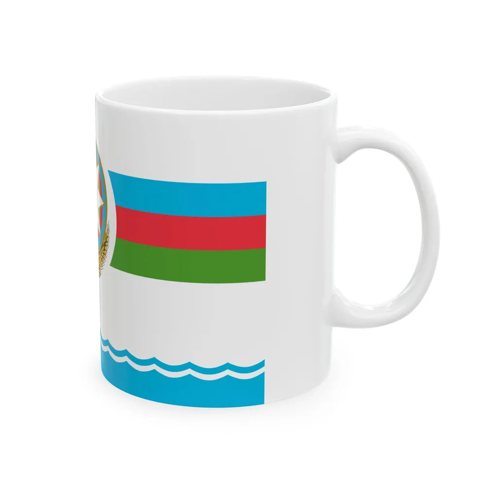 Standard of the Supreme Commander of the Armed Forces of Azerbaijan (Azerbaijan) White Coffee Mug - Go Mug Yourself