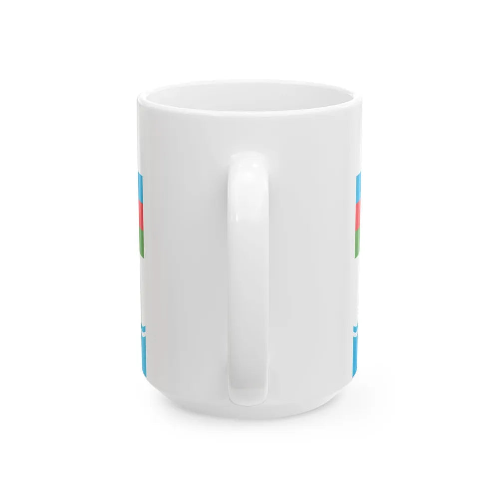 Standard of the Supreme Commander of the Armed Forces of Azerbaijan (Azerbaijan) White Coffee Mug - Go Mug Yourself