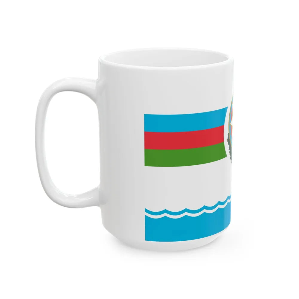 Standard of the Supreme Commander of the Armed Forces of Azerbaijan (Azerbaijan) White Coffee Mug - Go Mug Yourself