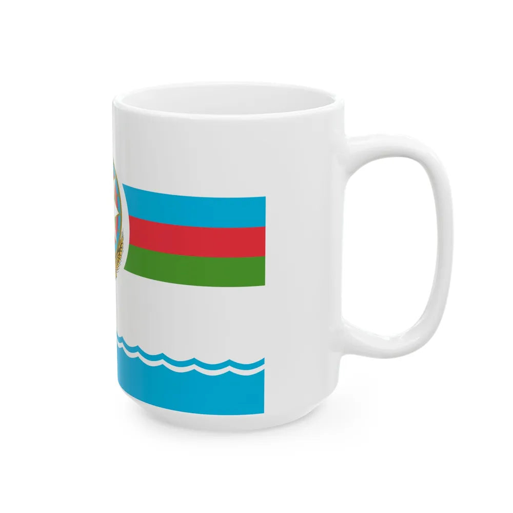 Standard of the Supreme Commander of the Armed Forces of Azerbaijan (Azerbaijan) White Coffee Mug - Go Mug Yourself