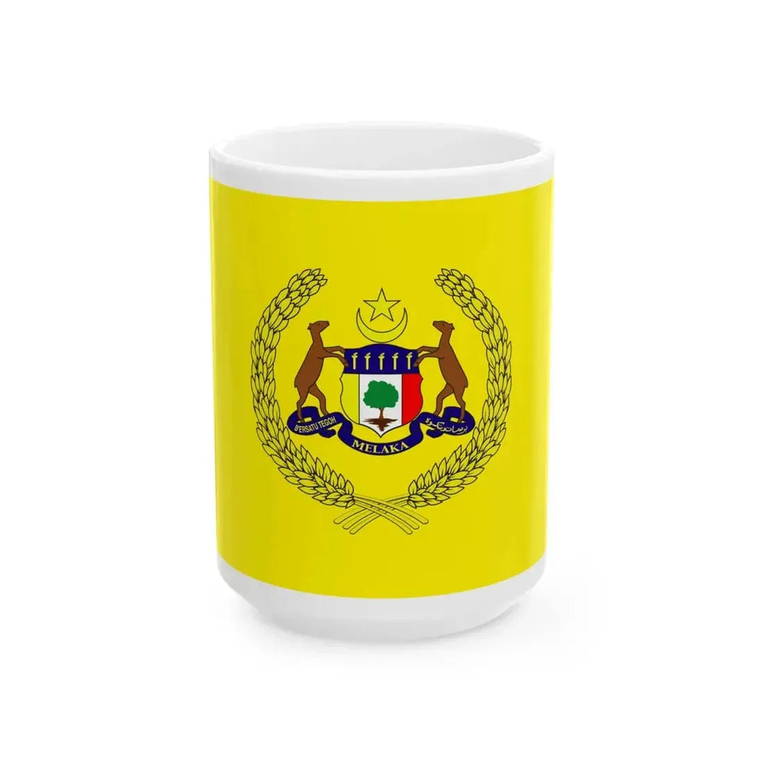 Standard of the Yang di-Pertua Negeri of Malacca (Malaysia) White Coffee Mug 15oz - Go Mug Yourself