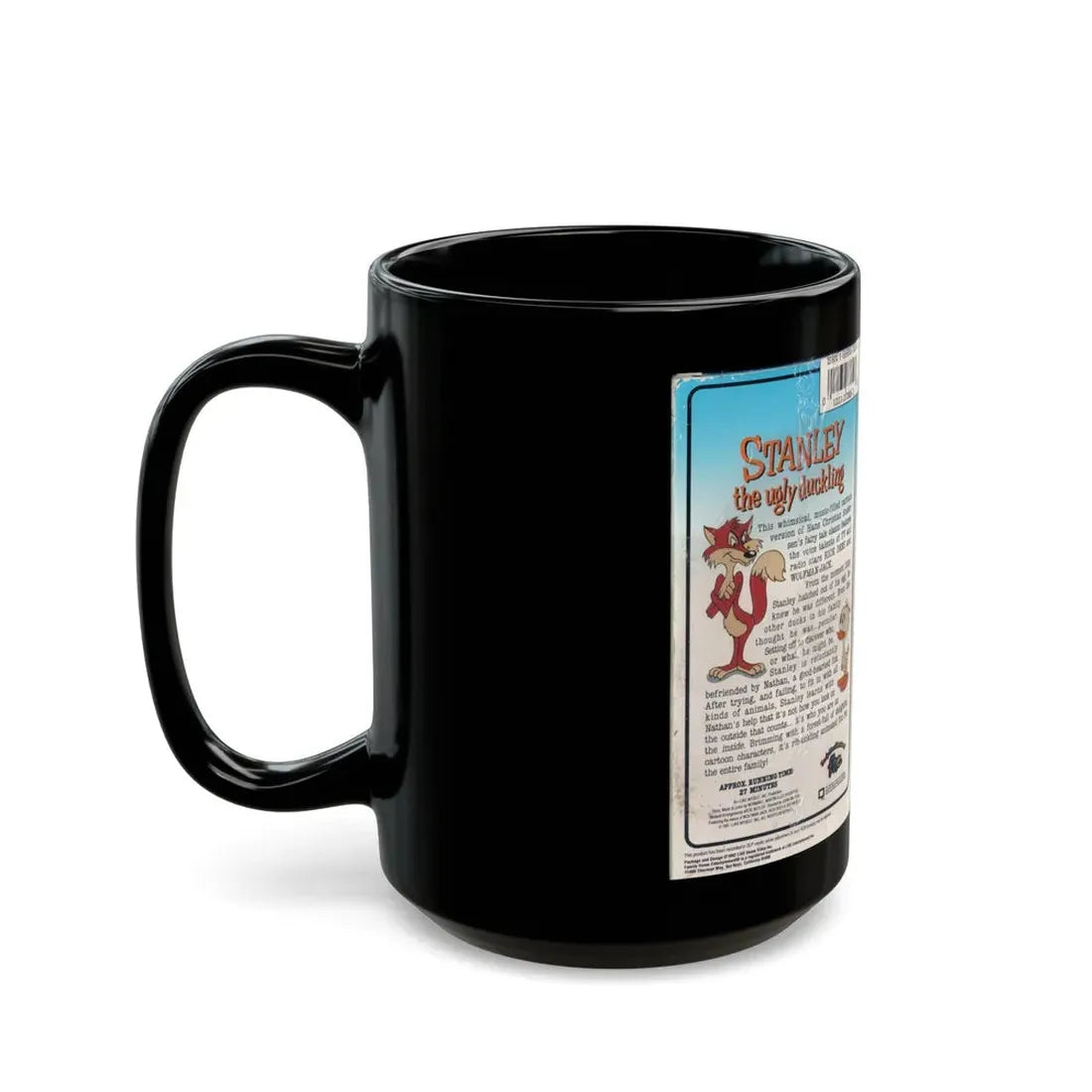 STANLEY THE UGLY DUCKLING (VHS COVER) - Black Coffee Mug - Go Mug Yourself