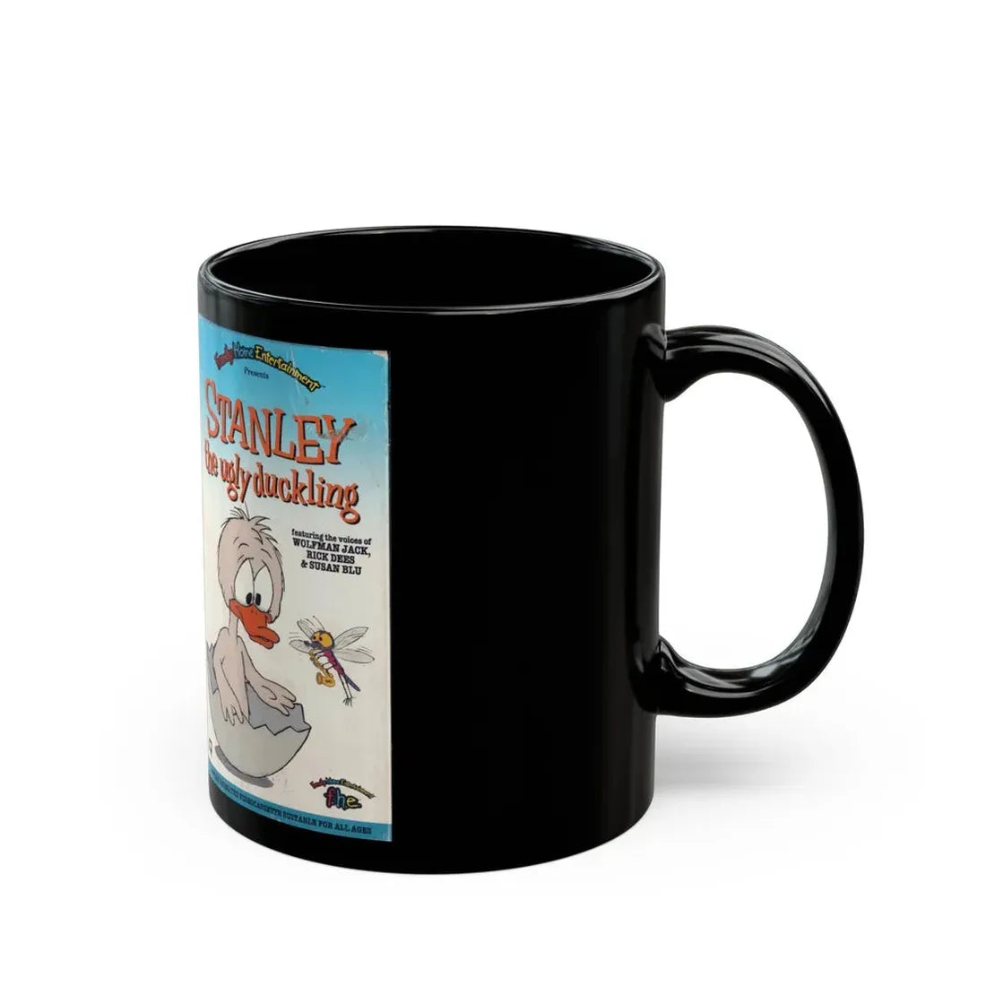 STANLEY THE UGLY DUCKLING (VHS COVER) - Black Coffee Mug - Go Mug Yourself