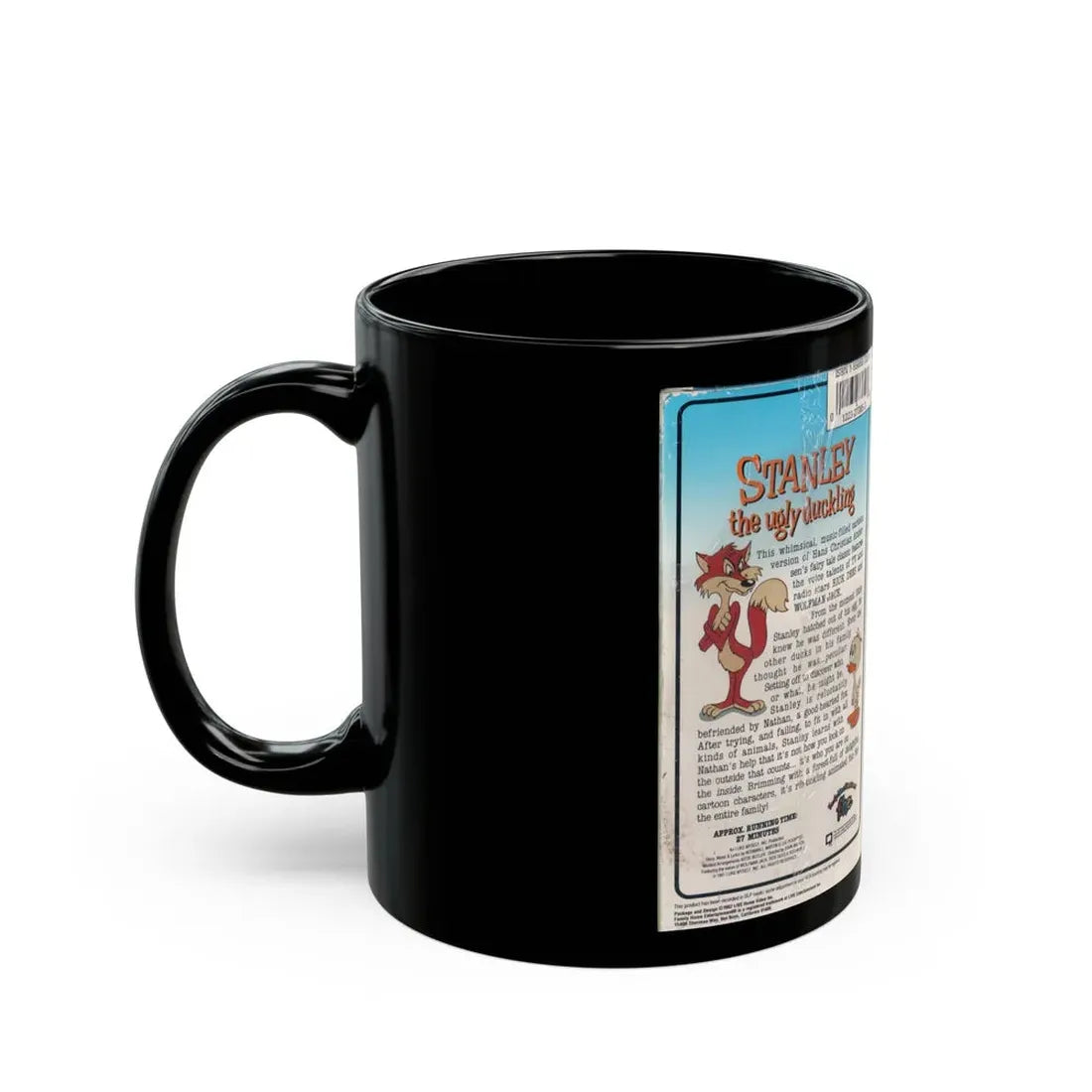 STANLEY THE UGLY DUCKLING (VHS COVER) - Black Coffee Mug - Go Mug Yourself