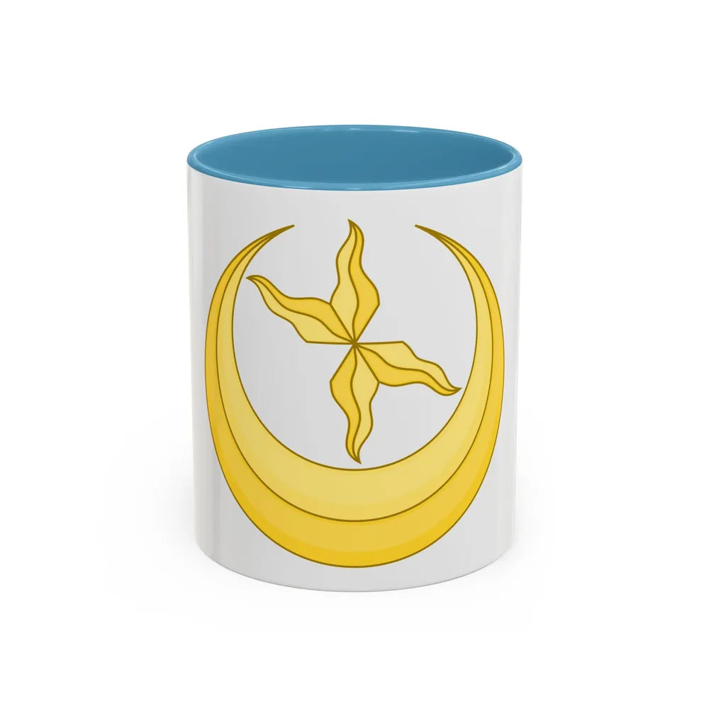 Star and Crescent Badge - Accent Coffee Mug-11oz-Light Blue-Go Mug Yourself