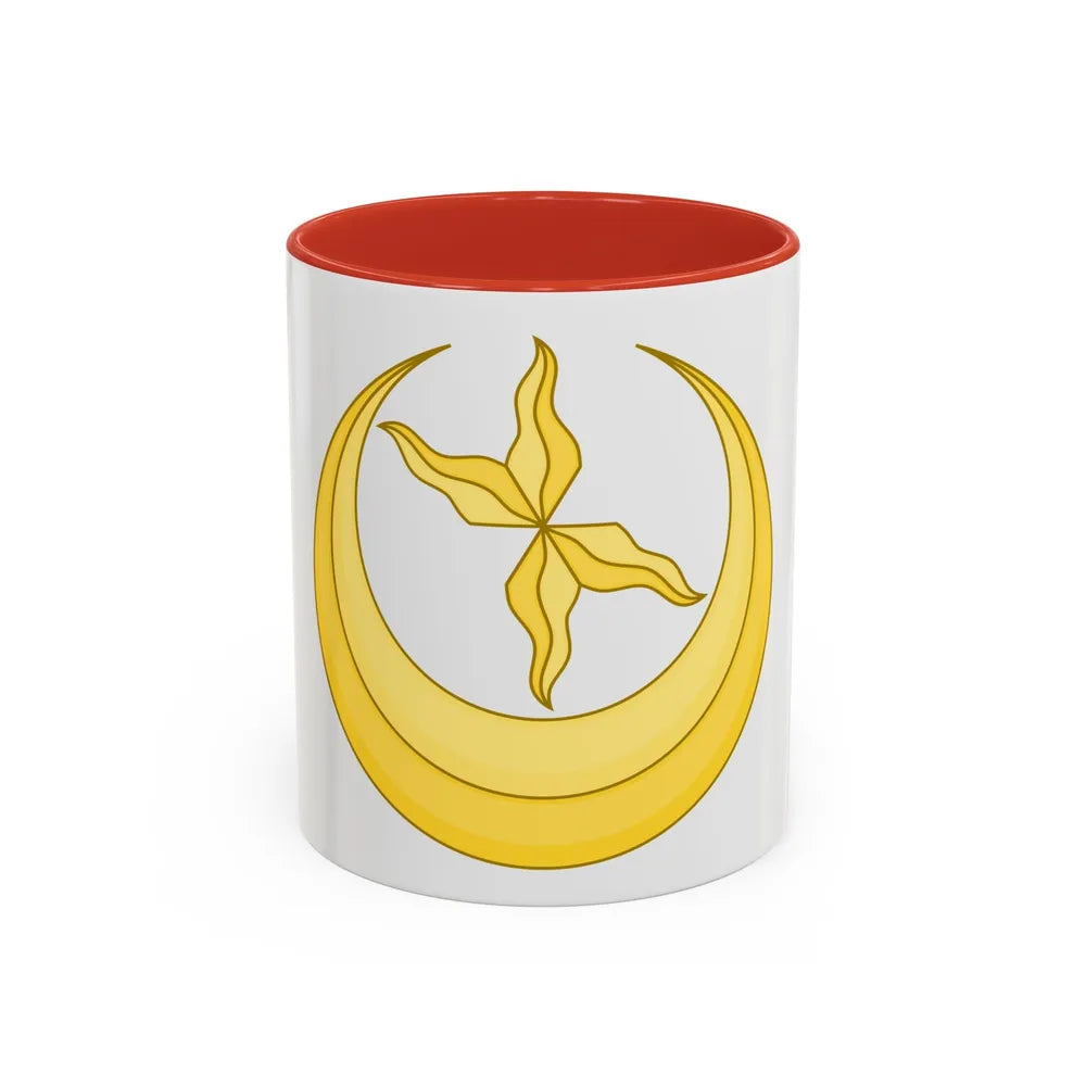 Star and Crescent Badge - Accent Coffee Mug-11oz-Red-Go Mug Yourself