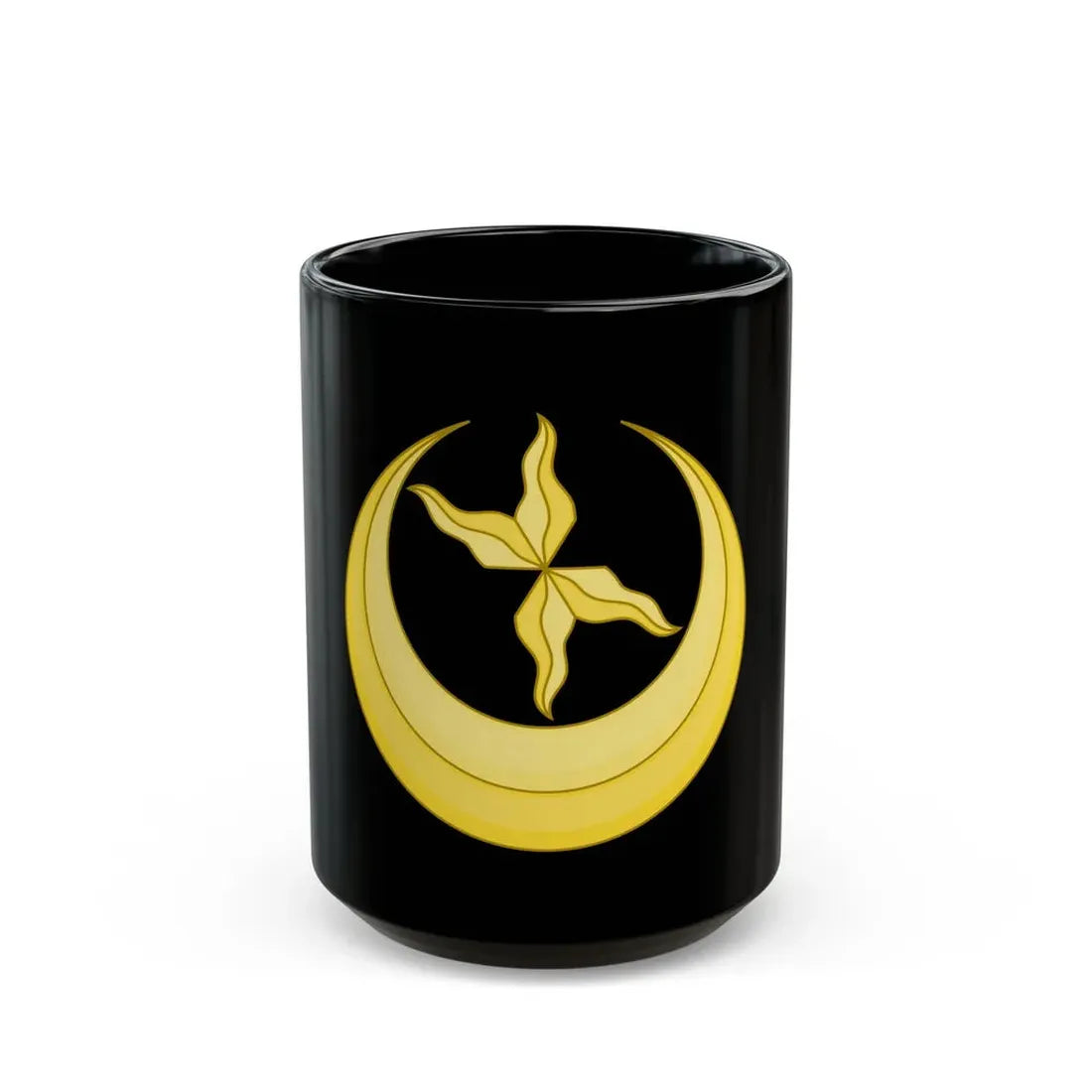 Star and Crescent Badge - Black Coffee Mug 15oz - Go Mug Yourself