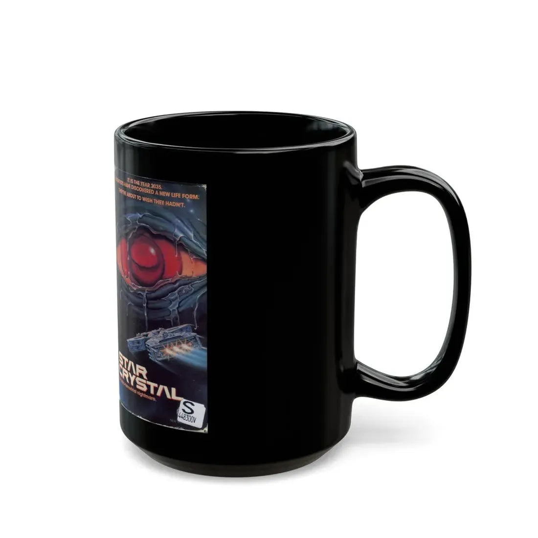 STAR CRYSTAL VERSION 2 (VHS COVER) - Black Coffee Mug - Go Mug Yourself