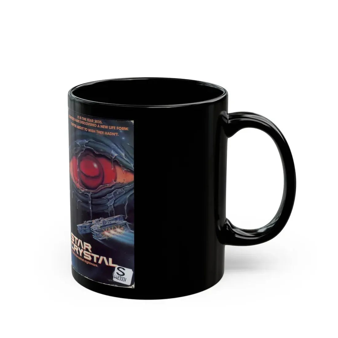 STAR CRYSTAL VERSION 2 (VHS COVER) - Black Coffee Mug - Go Mug Yourself