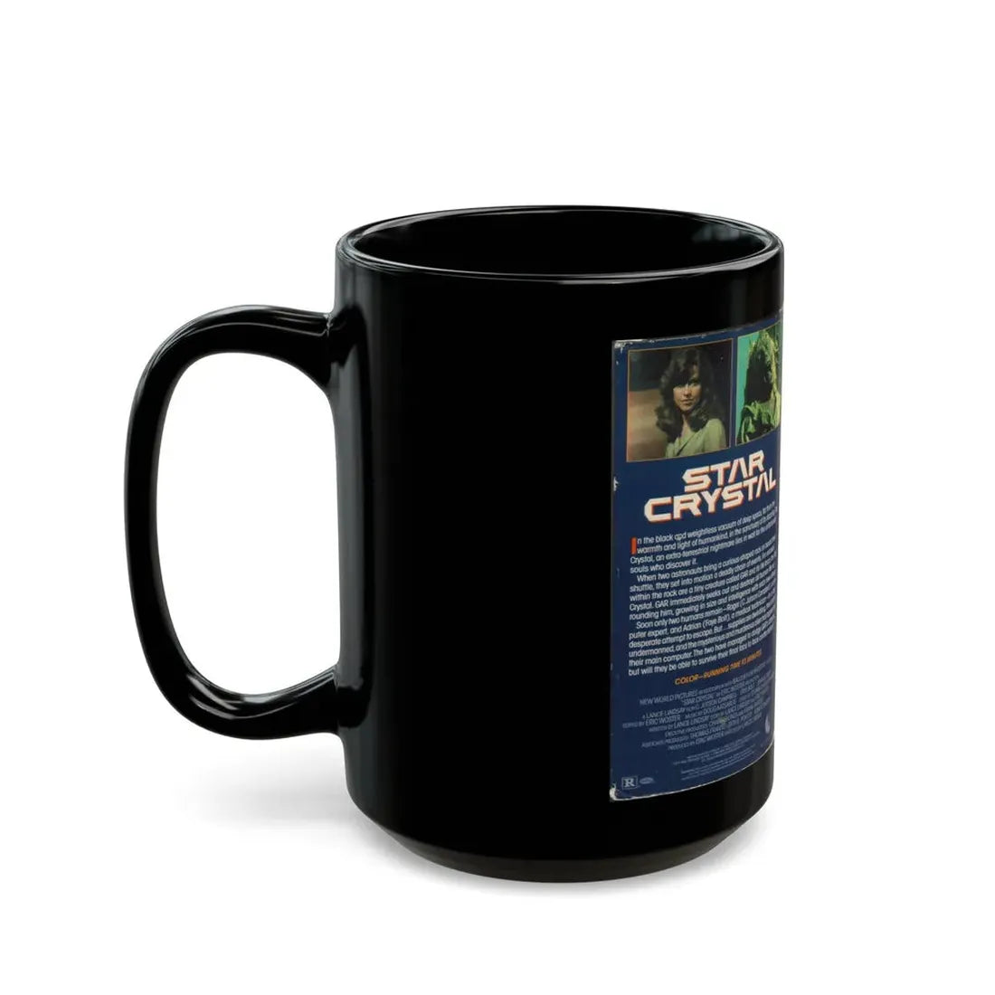 STAR CRYSTAL VERSION 2 (VHS COVER) - Black Coffee Mug - Go Mug Yourself