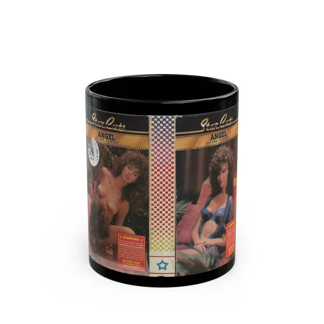 STAR CUTS ANGEL VOLUME THIRTEEN (VHS COVER) - Black Coffee Mug 11oz - Go Mug Yourself