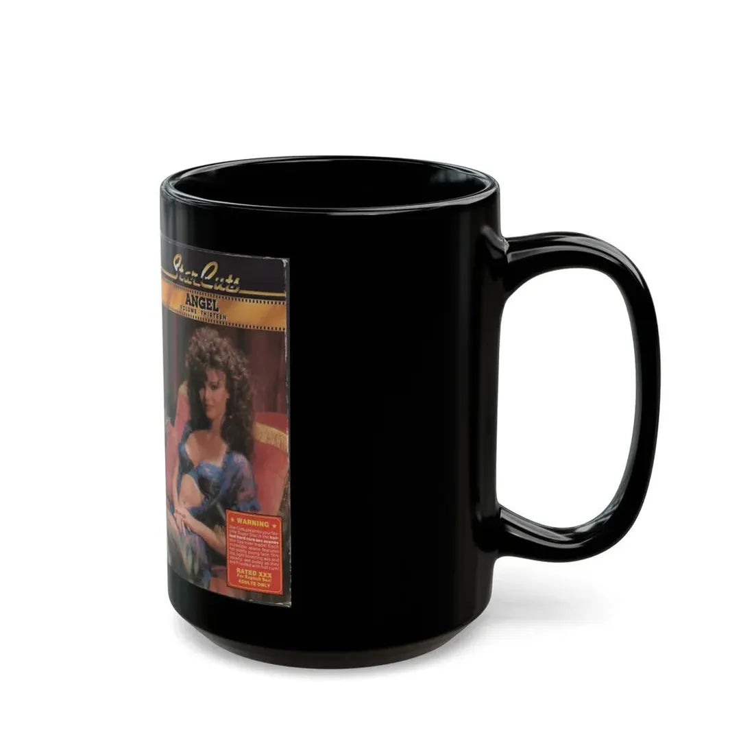 STAR CUTS ANGEL VOLUME THIRTEEN (VHS COVER) - Black Coffee Mug - Go Mug Yourself