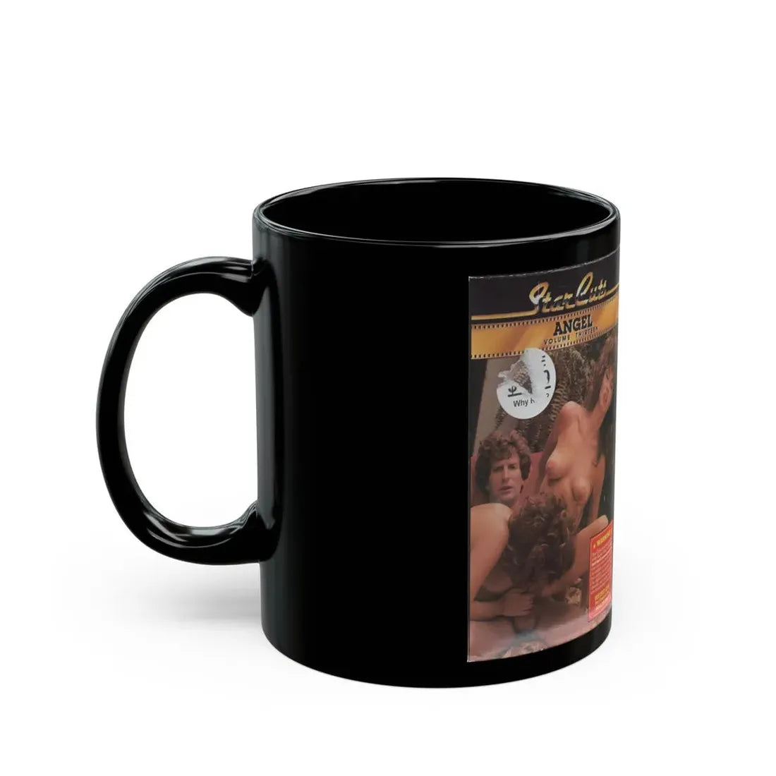 STAR CUTS ANGEL VOLUME THIRTEEN (VHS COVER) - Black Coffee Mug - Go Mug Yourself
