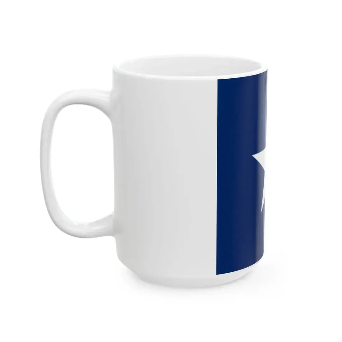 Star in Blue Box - Flag of Liberia (Liberia) White Coffee Mug - Go Mug Yourself
