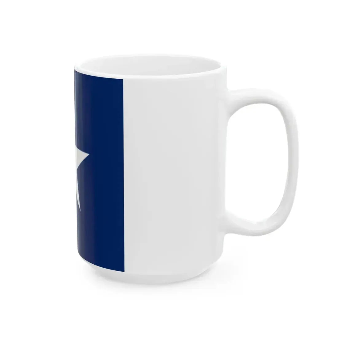 Star in Blue Box - Flag of Liberia (Liberia) White Coffee Mug - Go Mug Yourself