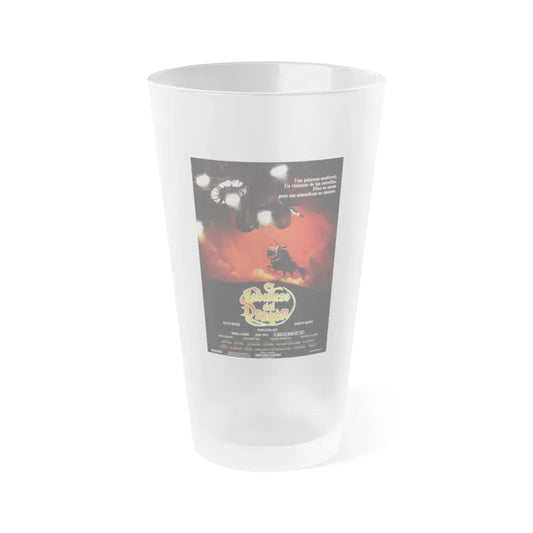 STAR KNIGHT (FRENCH) 1985 Movie Poster - Frosted Pint Glass 16oz 16oz Frosted - Go Mug Yourself