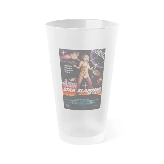 STAR SLAMMER (PRISON SHIP) 1986 Movie Poster - Frosted Pint Glass 16oz 16oz Frosted - Go Mug Yourself