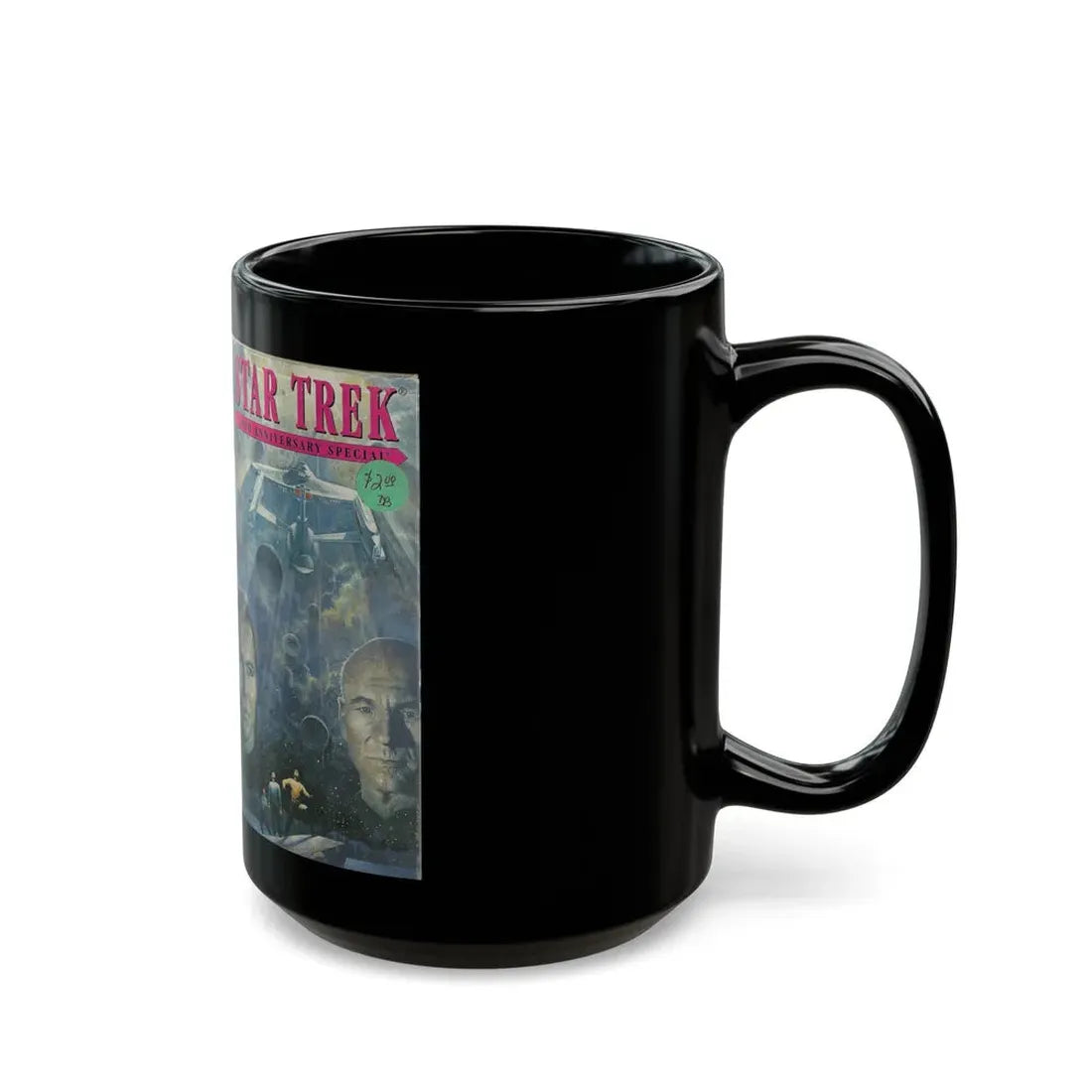 STAR TREK 25TH ANNIVERSARY SPECIAL (VHS COVER) - Black Coffee Mug - Go Mug Yourself