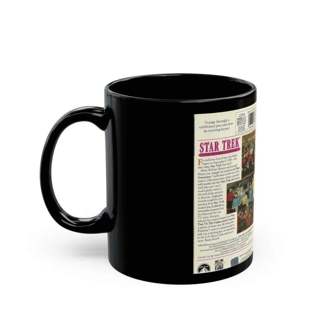 STAR TREK 25TH ANNIVERSARY SPECIAL (VHS COVER) - Black Coffee Mug - Go Mug Yourself
