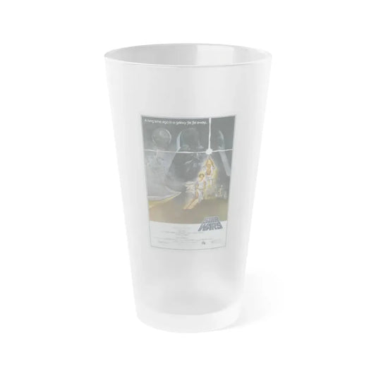 STAR WARS 1977 Movie Poster - Frosted Pint Glass 16oz Default Title - Go Mug Yourself