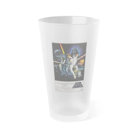 STAR WARS (3) 1977 Movie Poster - Frosted Pint Glass 16oz 16oz Frosted - Go Mug Yourself