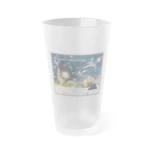STAR WARS (5) 1977 Movie Poster - Frosted Pint Glass 16oz 16oz Frosted - Go Mug Yourself