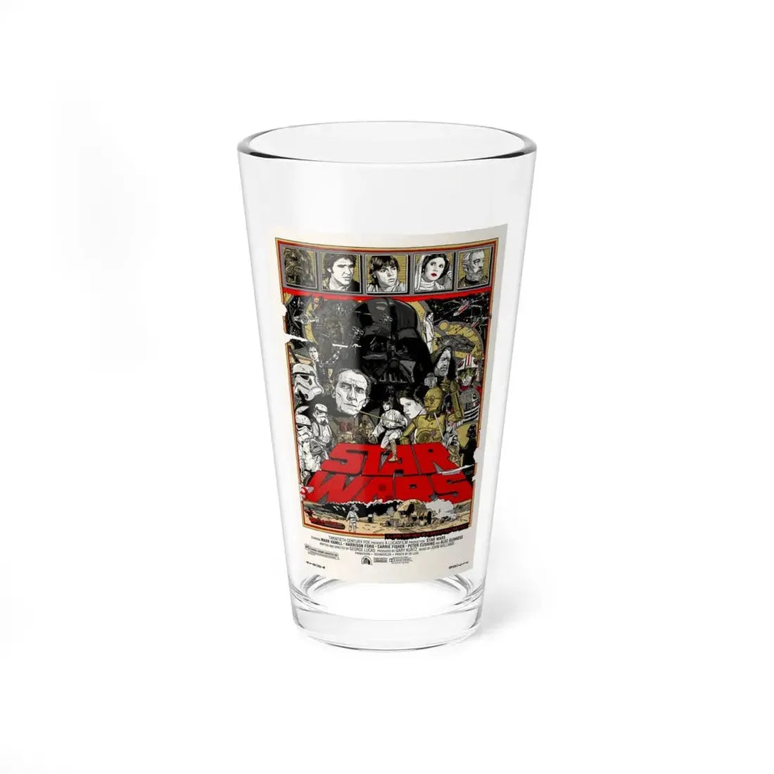 STAR WARS (ALAMO) 1977 Movie Poster - Pint Glass 16oz 16oz - Go Mug Yourself