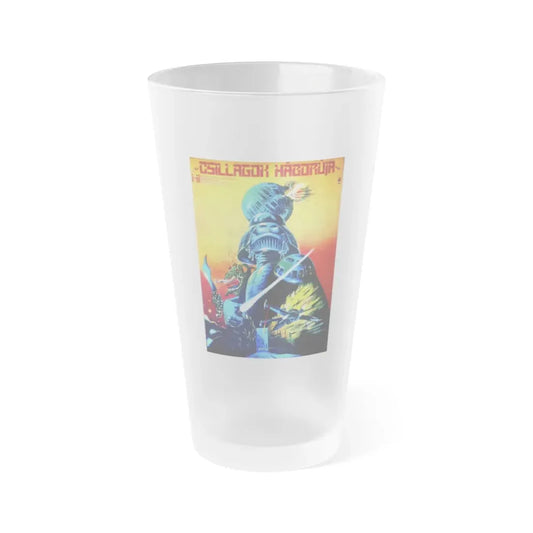 STAR WARS (HUNGARY) 1977 Movie Poster - Frosted Pint Glass 16oz Default Title - Go Mug Yourself