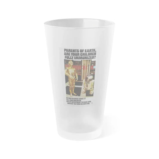 STAR WARS IMMUNIZED 1977 Movie Poster - Frosted Pint Glass 16oz Default Title - Go Mug Yourself