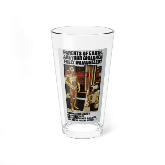 STAR WARS IMMUNIZED 1977 Movie Poster - Pint Glass 16oz 16oz - Go Mug Yourself