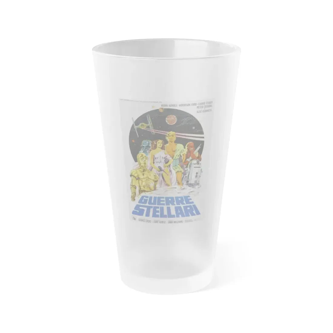 STAR WARS (ITALIAN) 1977 Movie Poster - Frosted Pint Glass 16oz Default Title - Go Mug Yourself