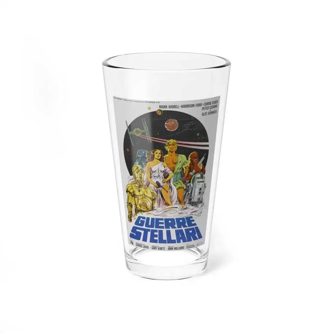 STAR WARS (ITALIAN) 1977 Movie Poster - Pint Glass 16oz 16oz - Go Mug Yourself