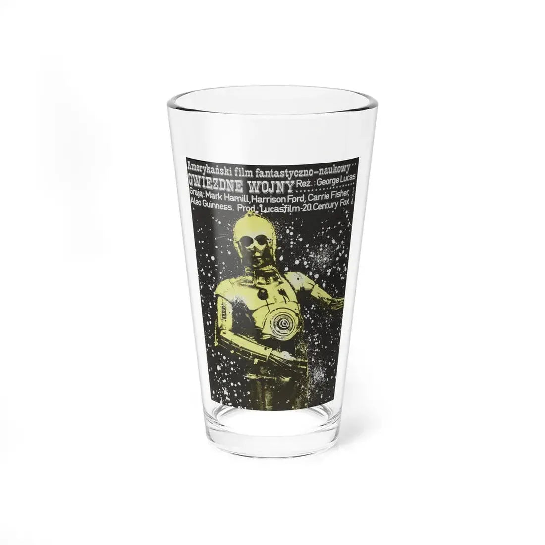 STAR WARS (POLISH) 1977 Movie Poster - Pint Glass 16oz 16oz - Go Mug Yourself