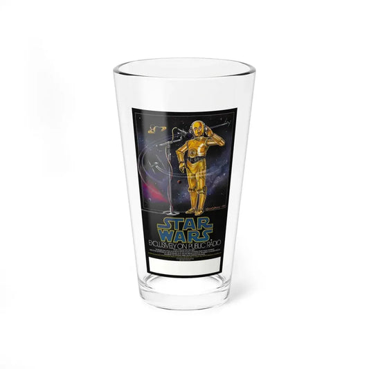 STAR WARS RADIO ADVERTISEMENT 1977 Movie Poster - Pint Glass 16oz 16oz - Go Mug Yourself