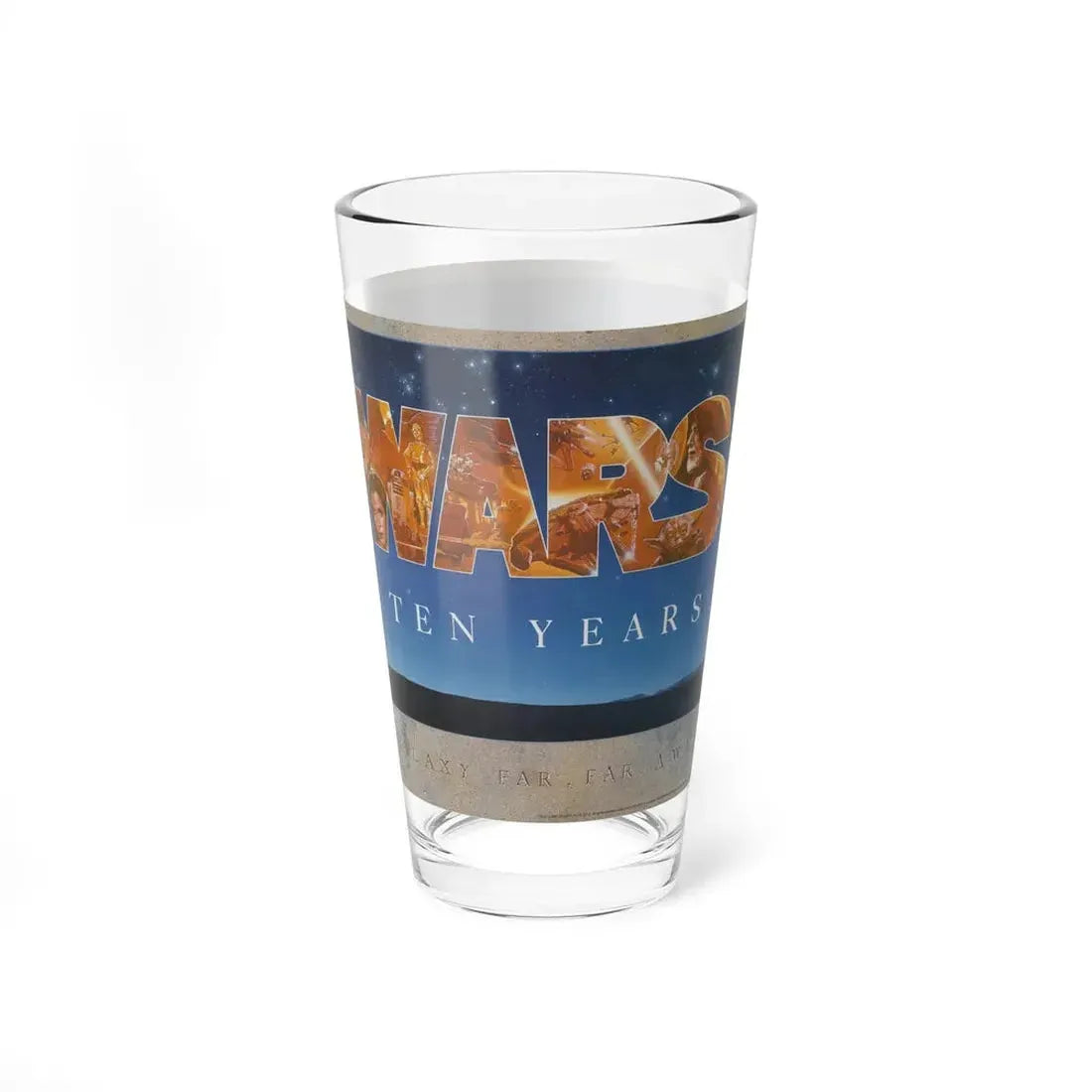 STAR WARS (THE FIRST 10 YEARS) 1977 Movie Poster - Pint Glass 16oz - Go Mug Yourself