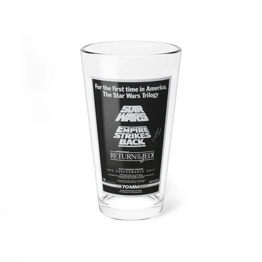 STAR WARS TRILOGY 70MM 1977 Movie Poster - Pint Glass 16oz 16oz - Go Mug Yourself