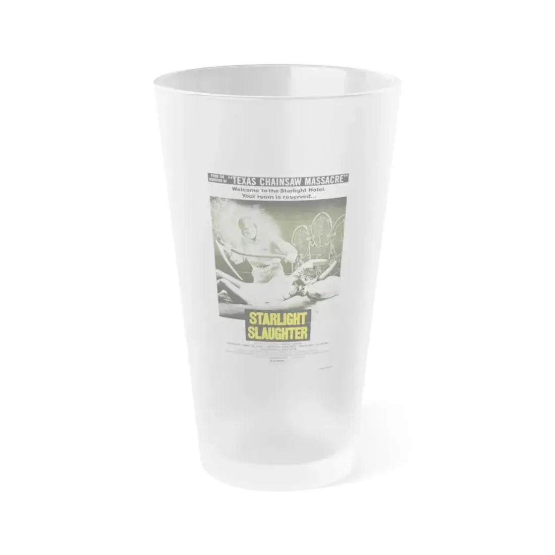 STARLIGHT SLAUGHTER (EATEN ALIVE) 1977 Movie Poster - Frosted Pint Glass 16oz 16oz Frosted - Go Mug Yourself